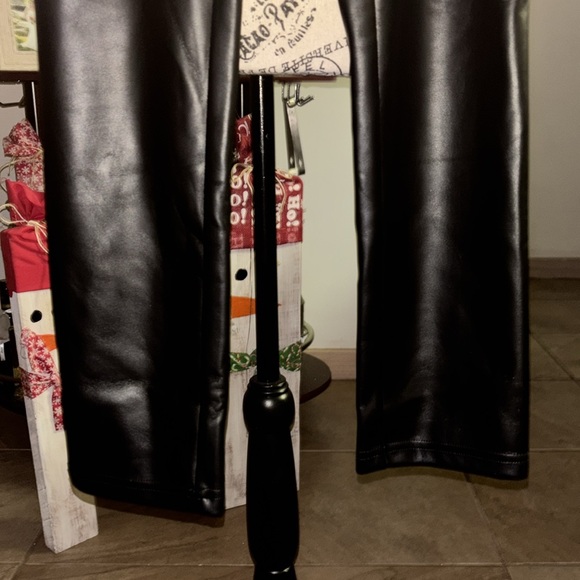 J.LING SLEEK BLACK BIKER PANTS - Picture 4 of 11